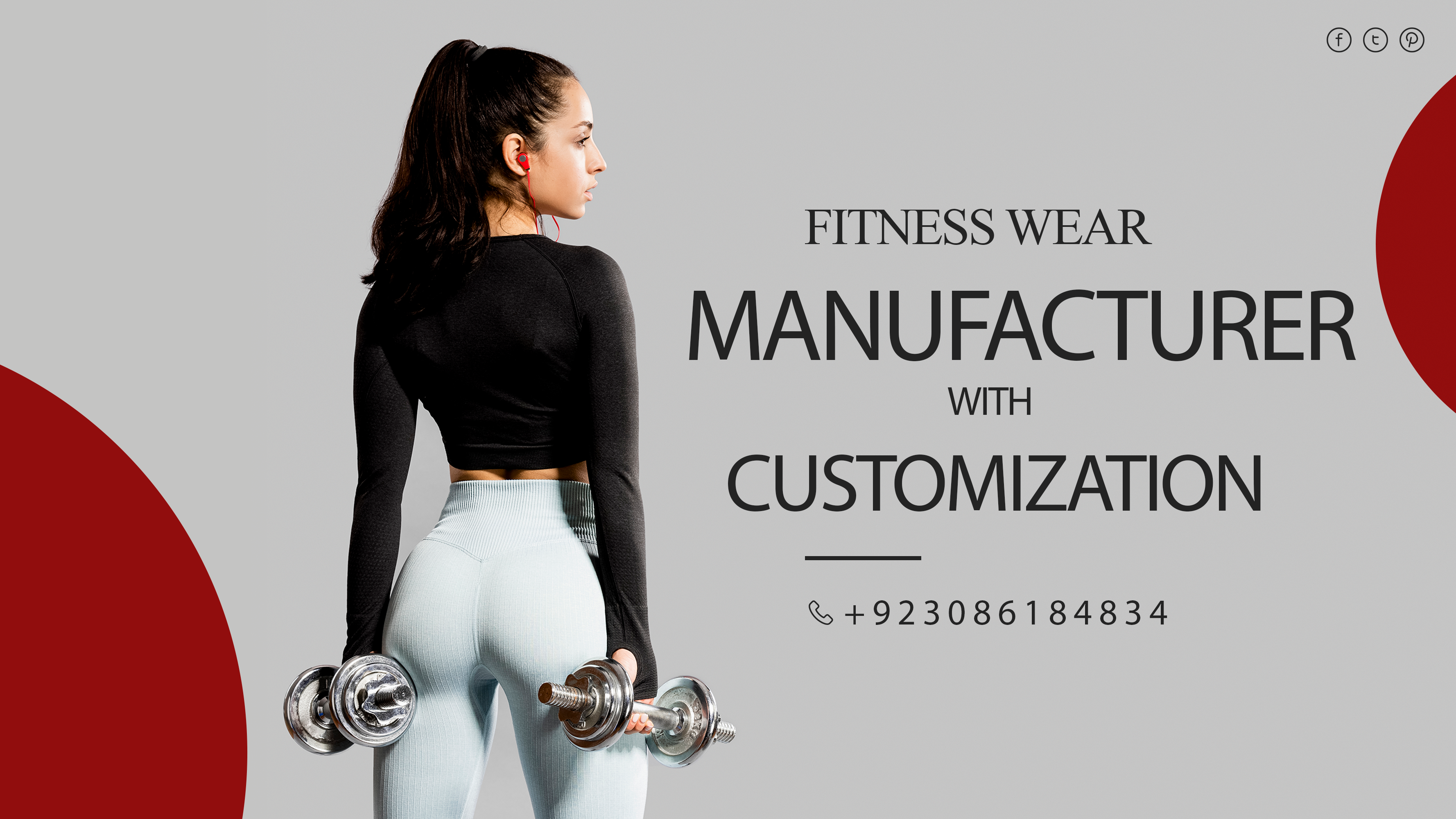 Fitness Wear Manufacturer Banner